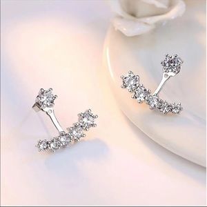 Sterling Silver CZ Stud Earrings